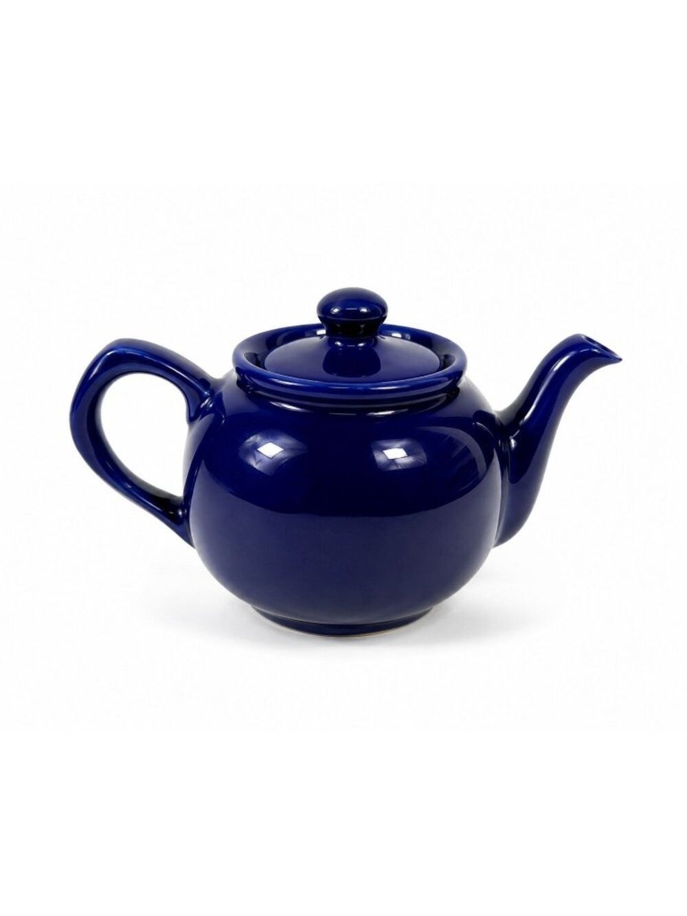 Mini Teapot Coffee Pot Marine Navy Blue Small Ceramic Glazed Pottery Stoneware R